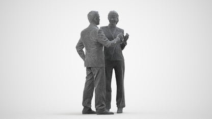 realistic 3D man business shopping, scanned archviz people for Blender and 3ds Max, wireframe side view