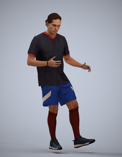 realistic 3D human man sport, archviz people FBX OBJ for Blender