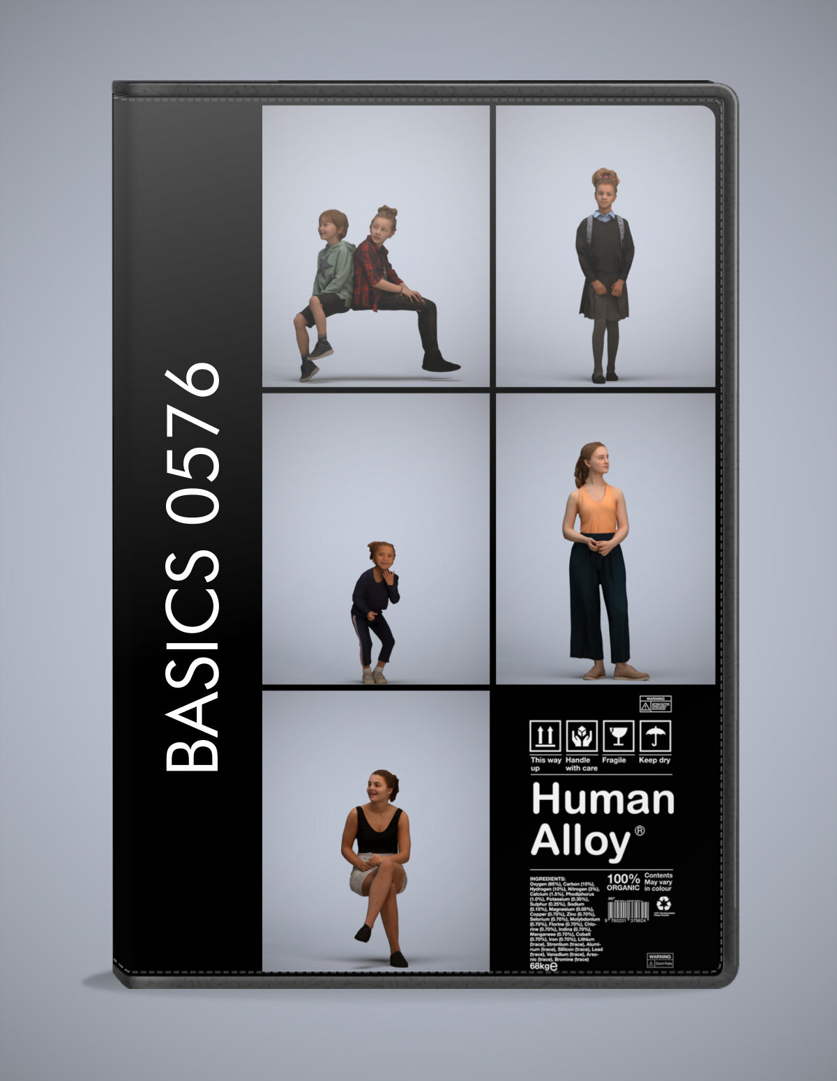 5 3D scanned people kids, photorealistic archviz pack for Enscape and SketchUp