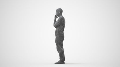 realistic 3D people man casual standing, render-ready for V-Ray and Corona, FBX OBJ, square thumbnail