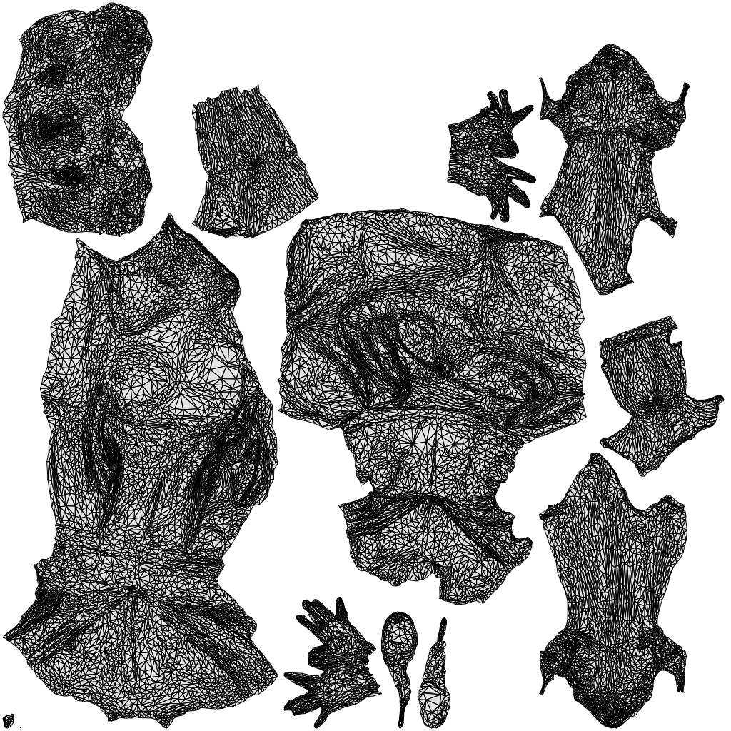 3D people model woman formal formalaffairs, scanned human for 3ds Max rendering, wireframe top-down view