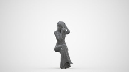 3D scanned woman formalaffairs formal, photorealistic archviz people for Enscape and SketchUp