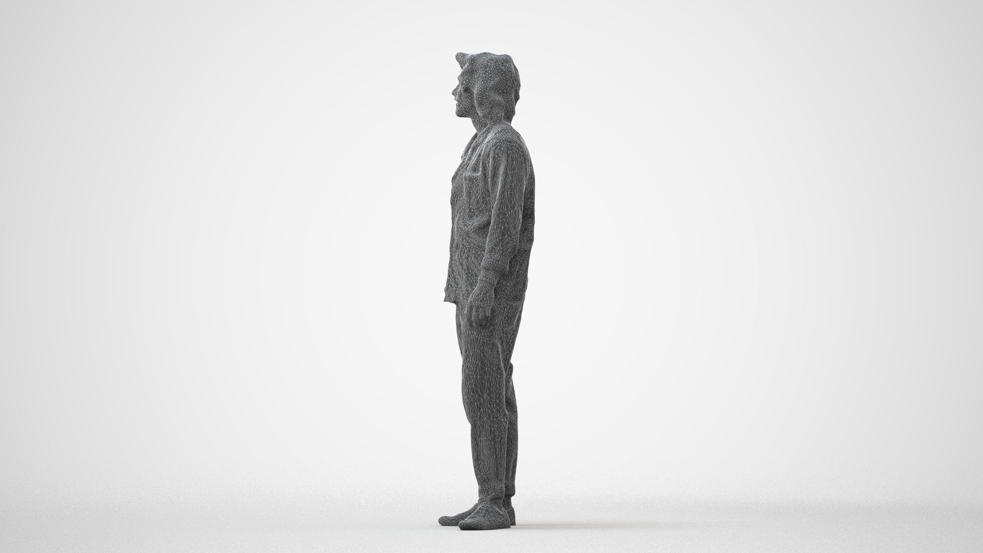 photogrammetry 3D man casual formalaffairs, realistic human model archviz FBX, square thumbnail