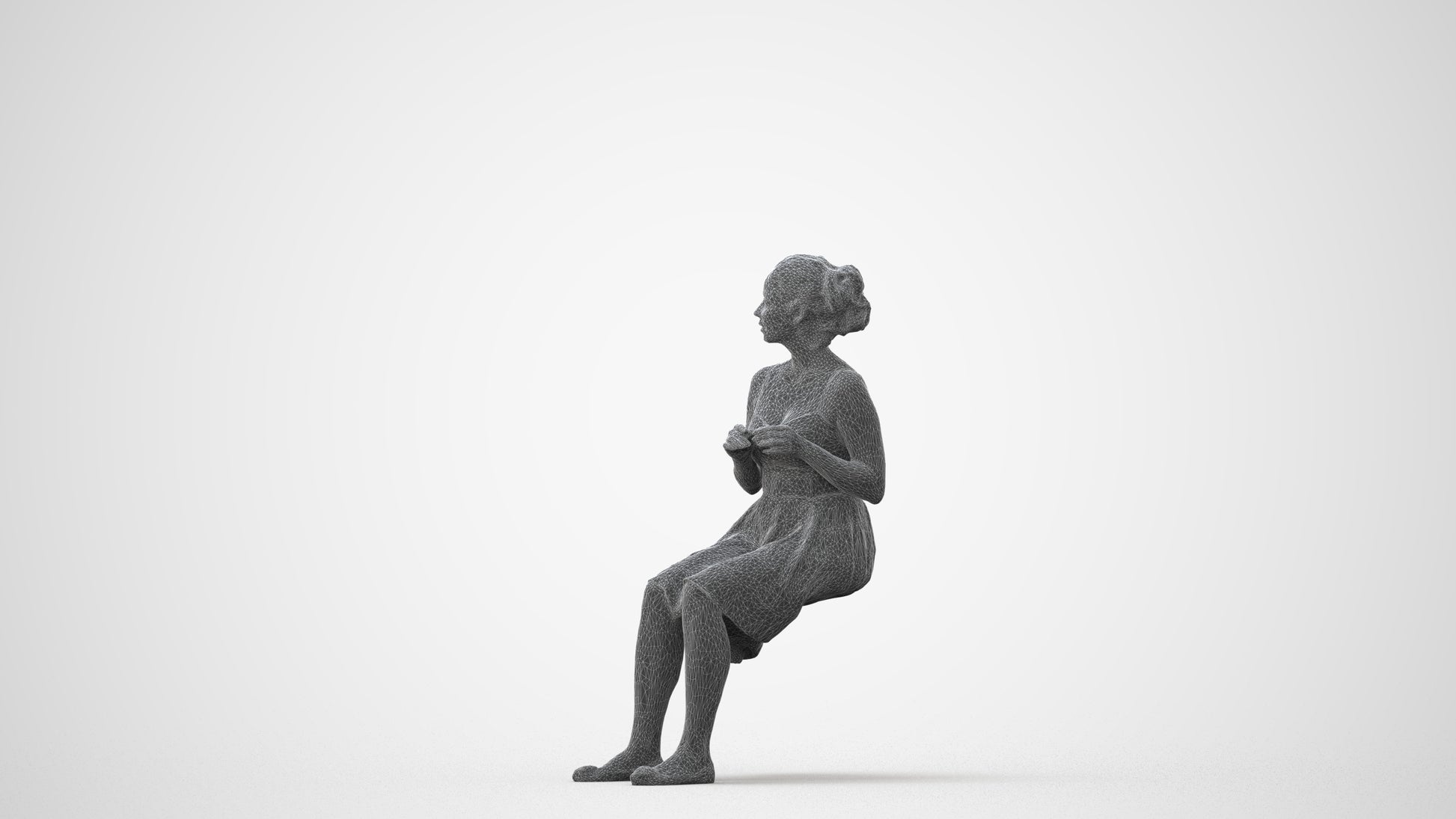 photogrammetry 3D woman formal formalaffairs, realistic human model archviz FBX, square thumbnail