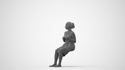 photogrammetry 3D woman formal formalaffairs, realistic human model archviz FBX, square thumbnail