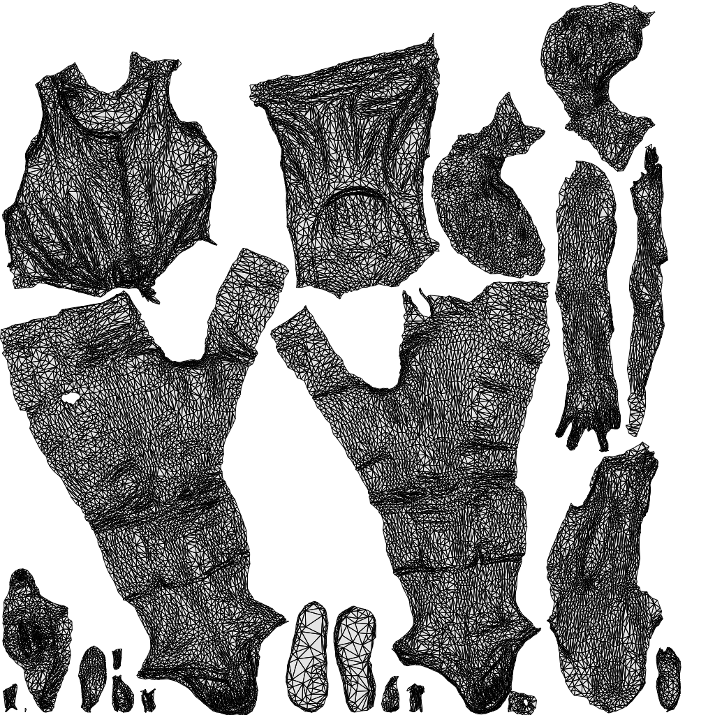 realistic 3D people senior woman standing, render-ready for V-Ray and Corona, FBX OBJ, wireframe top-down view