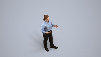 realistic 3D people girl kids, render-ready for V-Ray and Corona, FBX OBJ, back view render