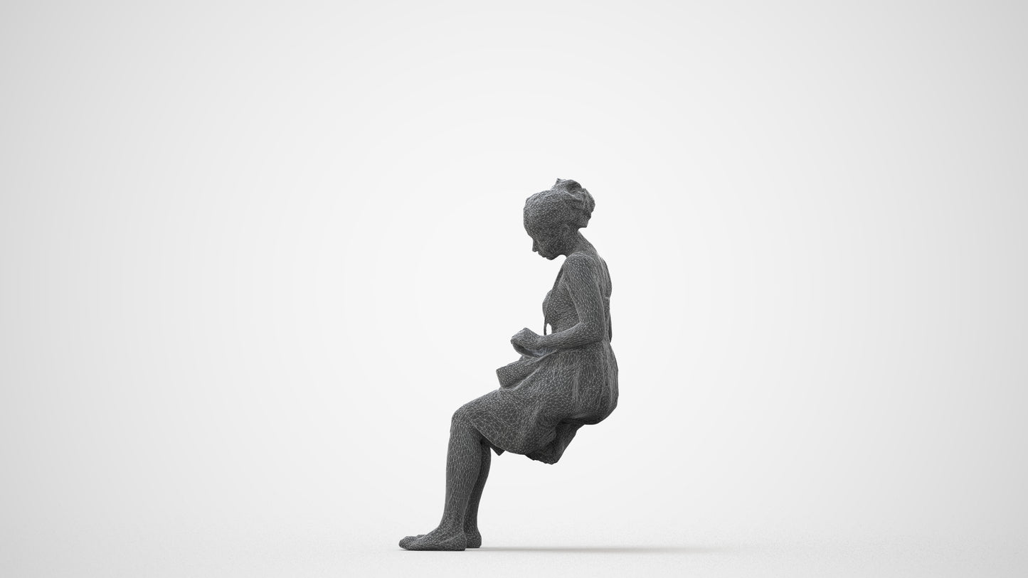 3D people model woman formal formalaffairs, scanned human for 3ds Max rendering, square thumbnail
