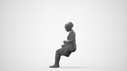 3D people model woman formal formalaffairs, scanned human for 3ds Max rendering, square thumbnail