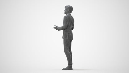 3D scanned man business, photorealistic archviz people for Enscape and SketchUp, square thumbnail