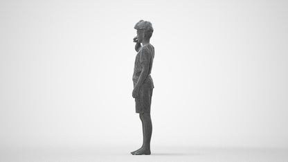 3D scanned boy kids, photorealistic archviz people for Enscape and SketchUp, square thumbnail