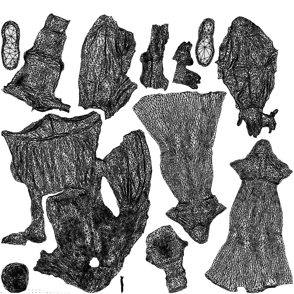 photogrammetry 3D woman casual standing, realistic human model archviz FBX, wireframe top-down view