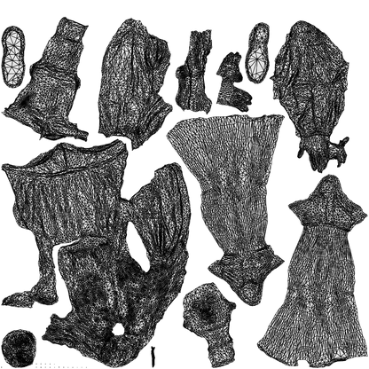photogrammetry 3D woman casual standing, realistic human model archviz FBX, wireframe top-down view