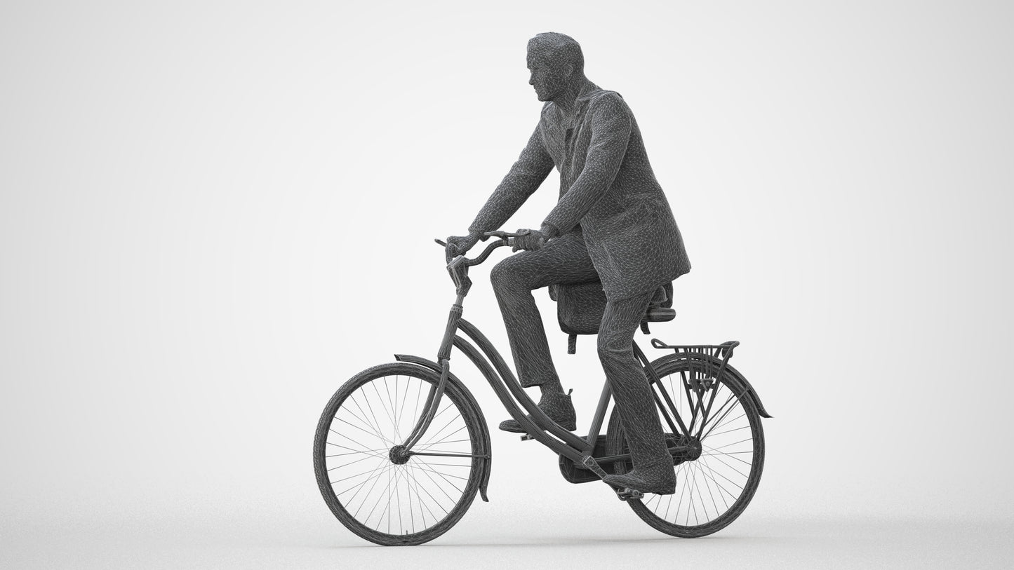 3D human model man casual mix, photogrammetry scanned person for archviz, square thumbnail