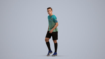 scanned 3D boy sport, photogrammetry people for Enscape and V-Ray, standing pose render