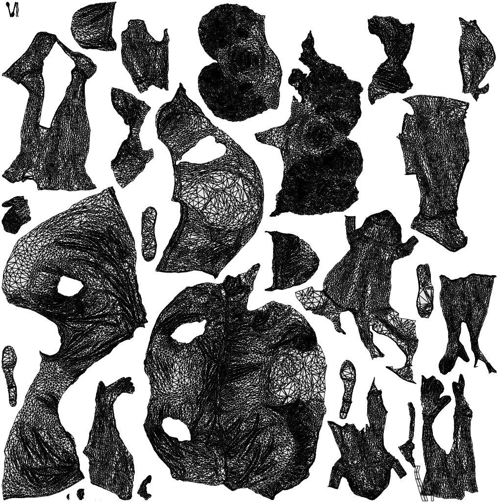 scanned 3D woman casual couple, photogrammetry people for Enscape and V-Ray, wireframe top-down view