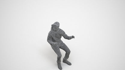 realistic 3D people boy casual kids, render-ready for V-Ray and Corona, FBX OBJ, wireframe three-quarter view