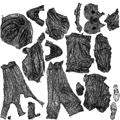 photogrammetry 3D man business walking, realistic human model archviz FBX, wireframe top-down view