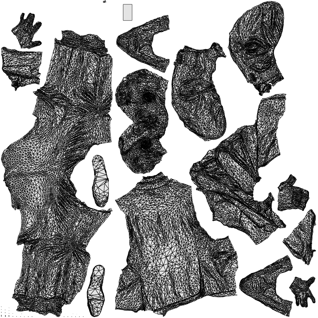 realistic 3D human man business, archviz people FBX OBJ for Blender, wireframe top-down view
