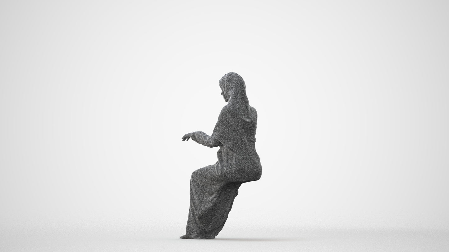 3D people model woman business, scanned human for 3ds Max rendering, square thumbnail