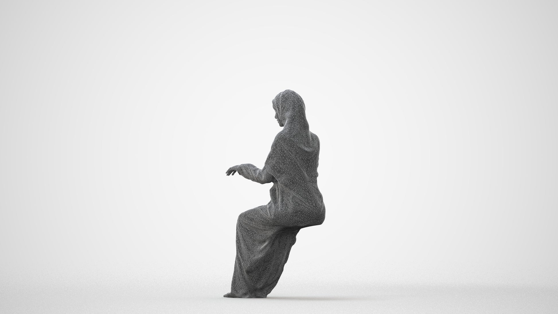 3D people model woman business, scanned human for 3ds Max rendering, square thumbnail