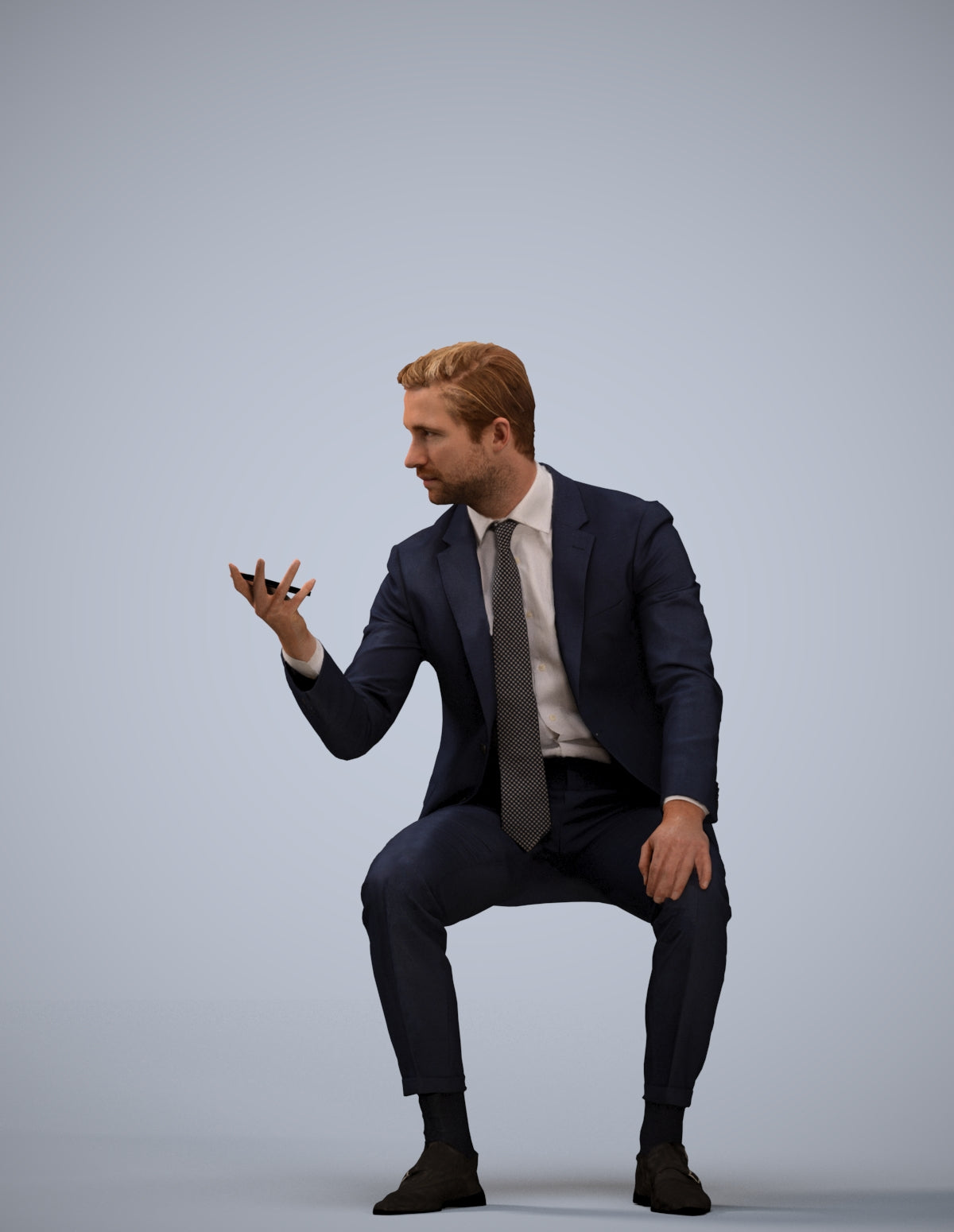 photogrammetry 3D man business, realistic human model archviz FBX