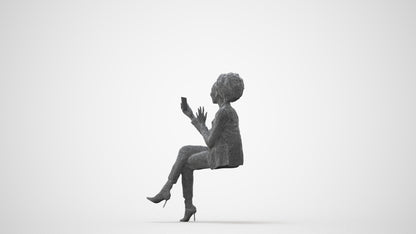 3D people model woman business, scanned human for 3ds Max rendering, square thumbnail