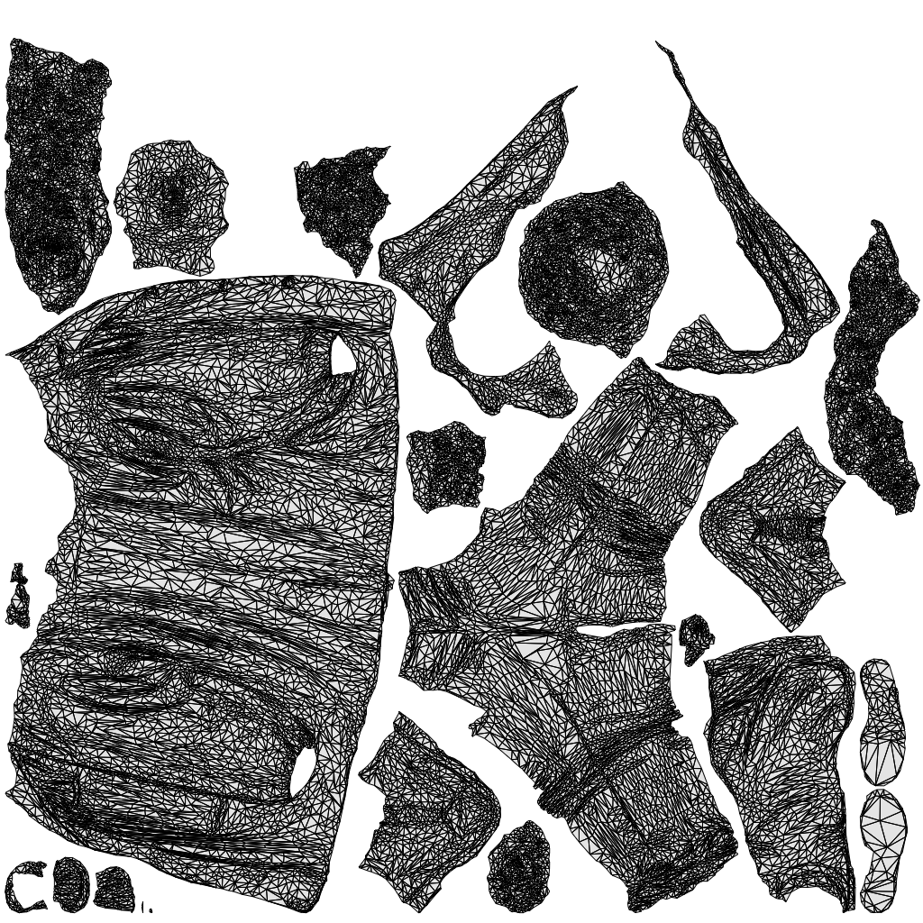 scanned 3D woman casual walking, photogrammetry people for Enscape and V-Ray, wireframe top-down view