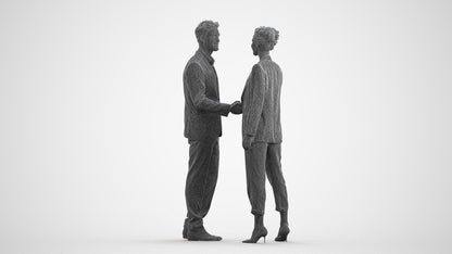 3D people model woman business shopping, scanned human for 3ds Max rendering, wireframe front view