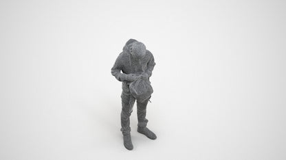 photogrammetry 3D boy casual kids, realistic human model archviz FBX, wireframe three-quarter view