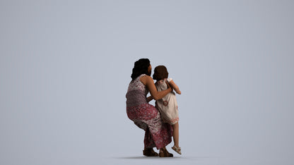 photogrammetry 3D boy casual kids, realistic human model archviz FBX, front view render