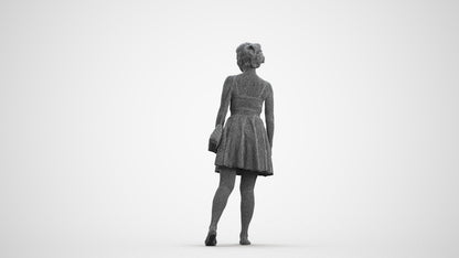 photogrammetry 3D woman formal formalaffairs, realistic human model archviz FBX, wireframe front view