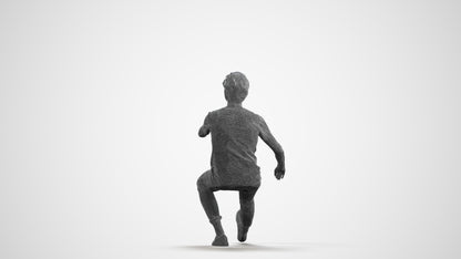 3D people model man casual sitting, scanned human for 3ds Max rendering, wireframe front view