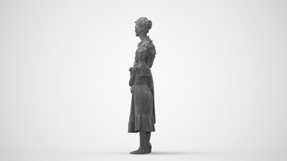 3D people model girl casual kids, scanned human for 3ds Max rendering, square thumbnail