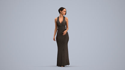realistic 3D people woman formal formalaffairs, render-ready for V-Ray and Corona, FBX OBJ, standing pose render