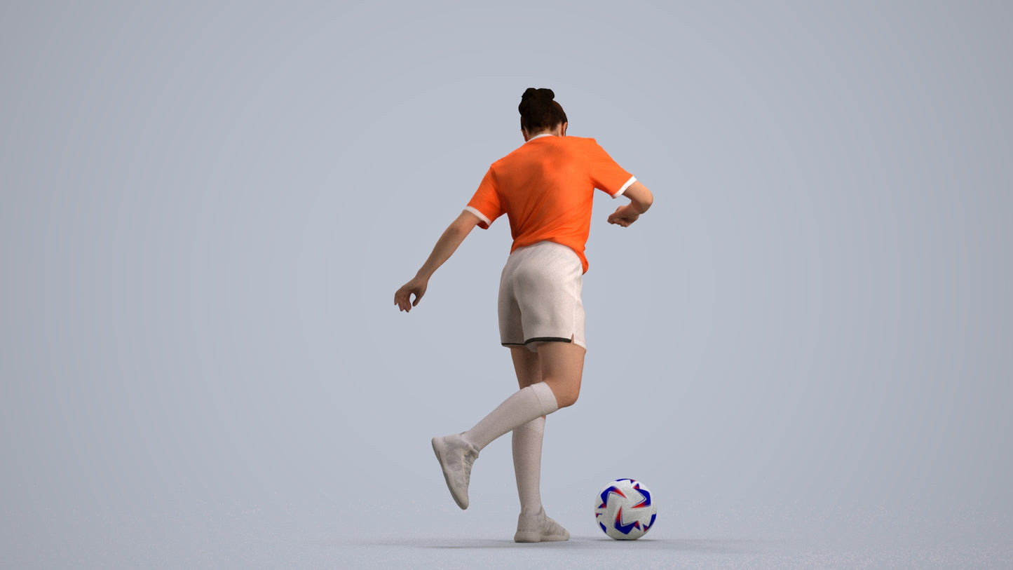 realistic 3D people woman sport, render-ready for V-Ray and Corona, FBX OBJ, front view render