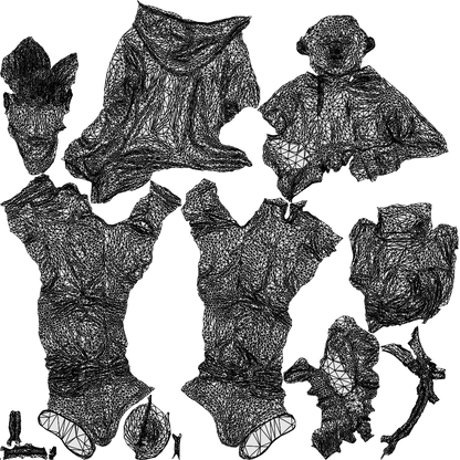 photogrammetry 3D boy casual kids, realistic human model archviz FBX, wireframe top-down view