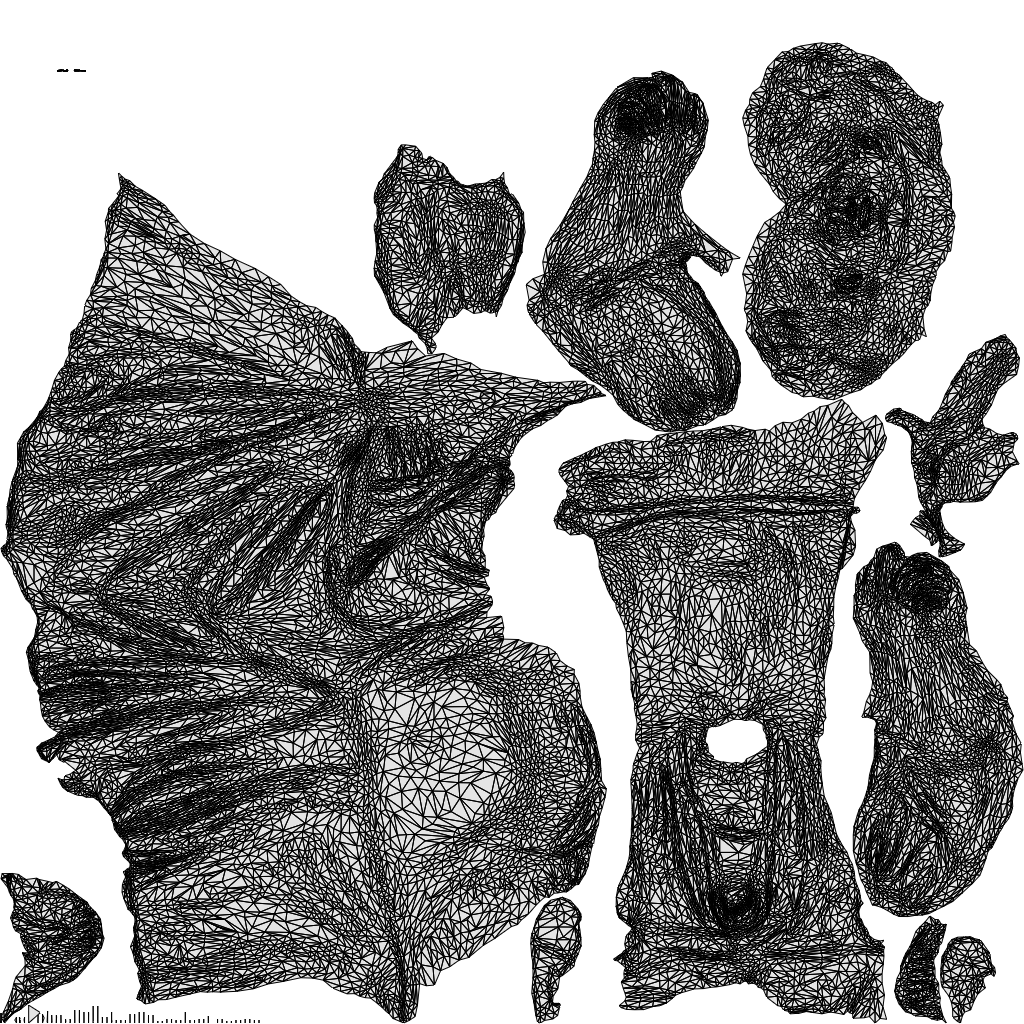 realistic 3D people woman casual sitting, render-ready for V-Ray and Corona, FBX OBJ, wireframe top-down view