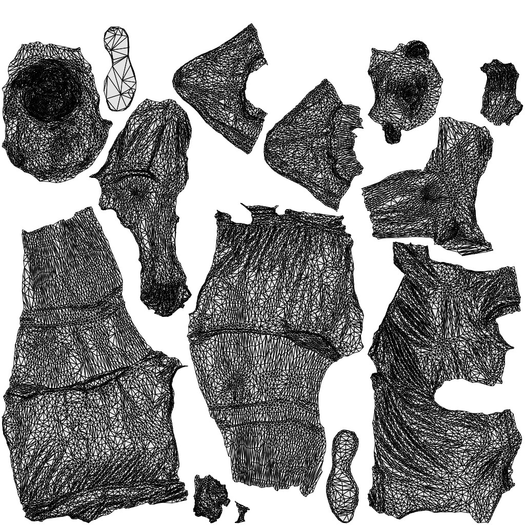 3D human model woman sport, photogrammetry scanned person for archviz, wireframe top-down view