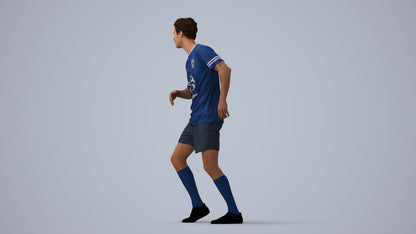 realistic 3D people man sport, render-ready for V-Ray and Corona, FBX OBJ, three-quarter view render