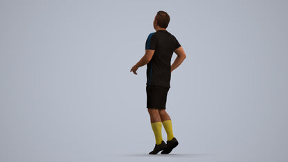 realistic 3D people man sport, render-ready for V-Ray and Corona, FBX OBJ, front view render
