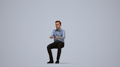 realistic 3D human boy kids, archviz people FBX OBJ for Blender, top-down view render