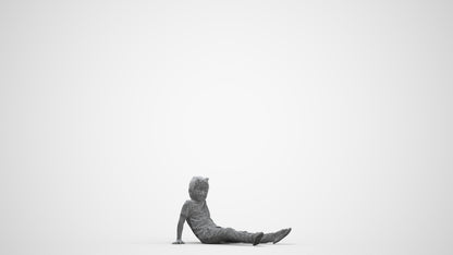 realistic 3D people boy casual kids, render-ready for V-Ray and Corona, FBX OBJ, three-quarter front view render