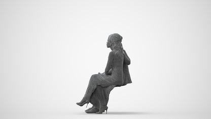 3D people model woman formal couple, scanned human for 3ds Max rendering, square thumbnail