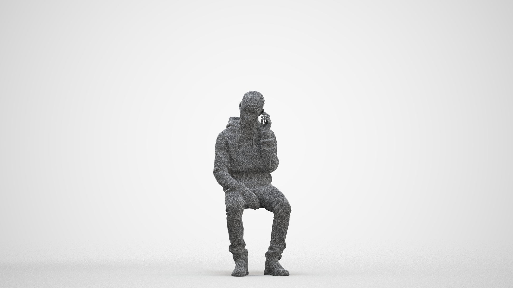 realistic 3D boy casual kids, scanned archviz people for Blender and 3ds Max, three-quarter front view render
