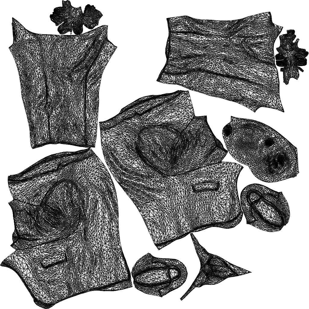 realistic 3D person business shopping, scanned archviz people for Blender and 3ds Max, wireframe top-down view