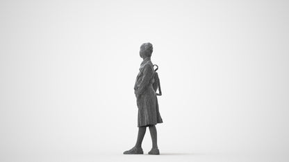 3D people model girl kids, scanned human for 3ds Max rendering, square thumbnail