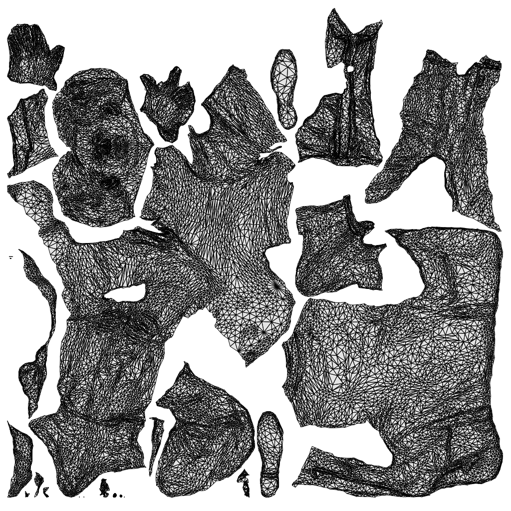 3D people model man business, scanned human for 3ds Max rendering, wireframe top-down view