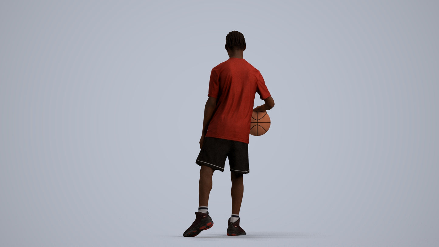 realistic 3D people boy sport kids, render-ready for V-Ray and Corona, FBX OBJ, front view render