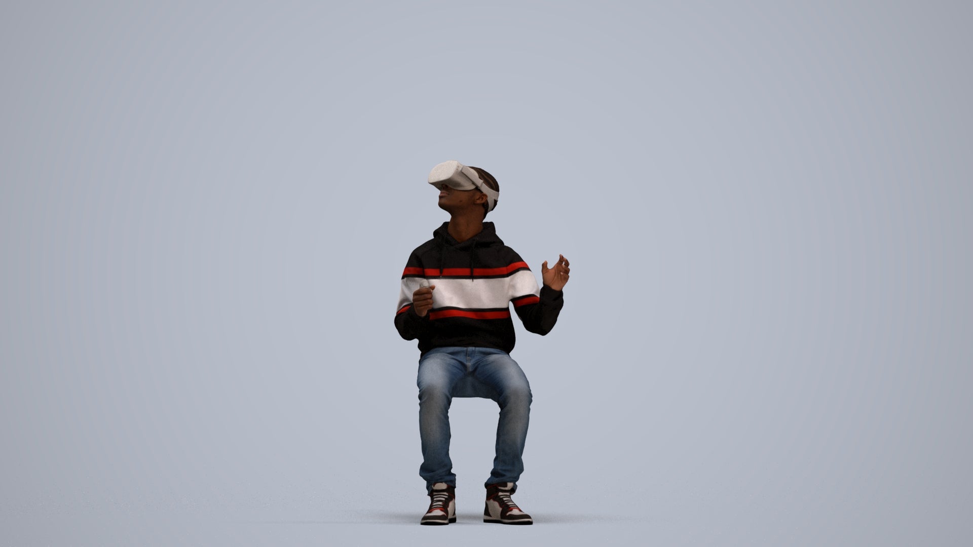 realistic 3D people boy casual kids, render-ready for V-Ray and Corona, FBX OBJ, standing pose render